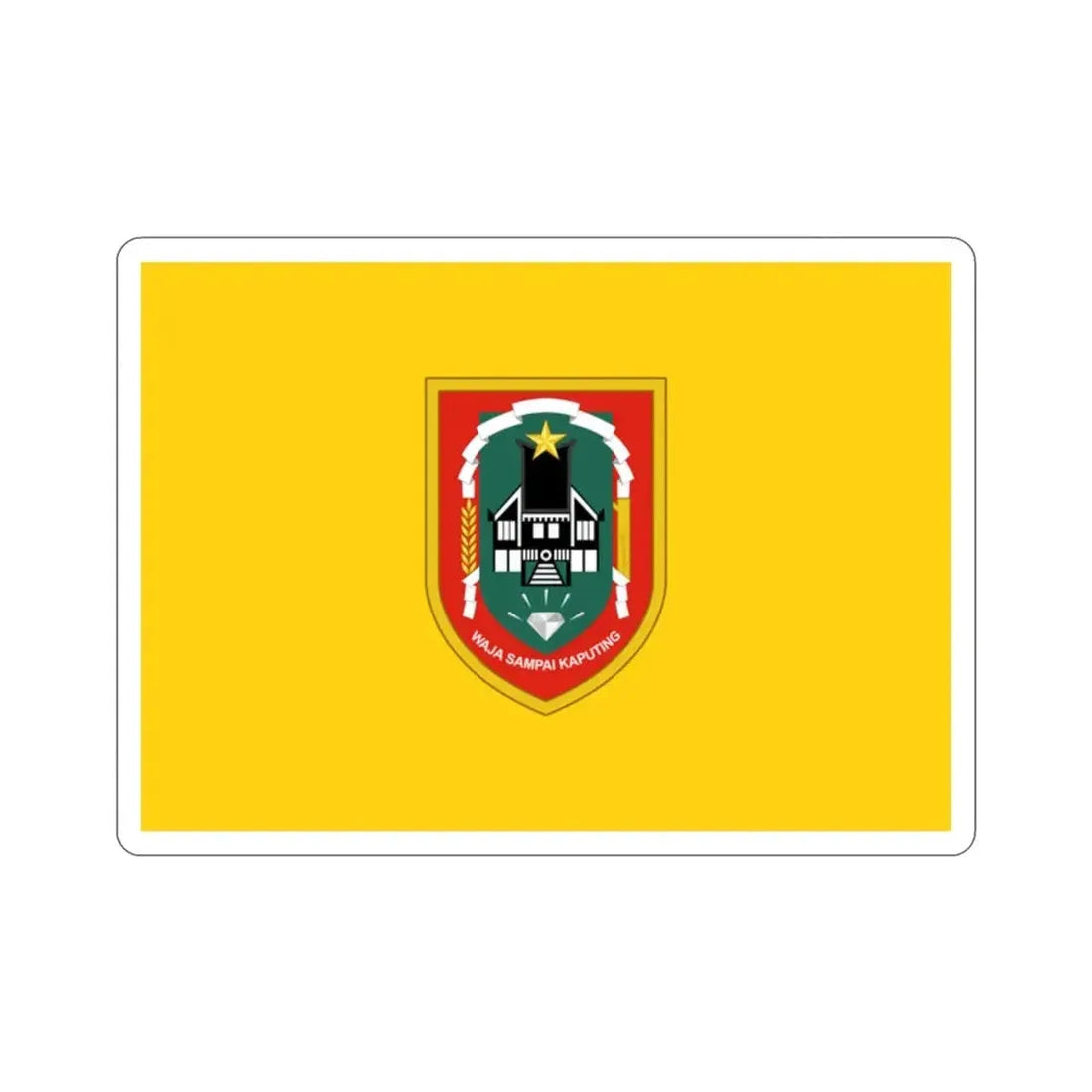 Flag of South Kalimantan Indonesia STICKER Vinyl Die-Cut Decal - The Sticker Space