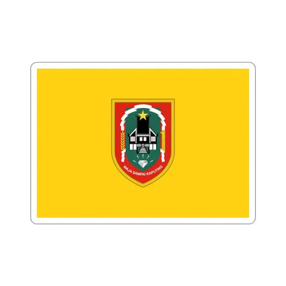 Flag of South Kalimantan Indonesia STICKER Vinyl Die-Cut Decal - The Sticker Space