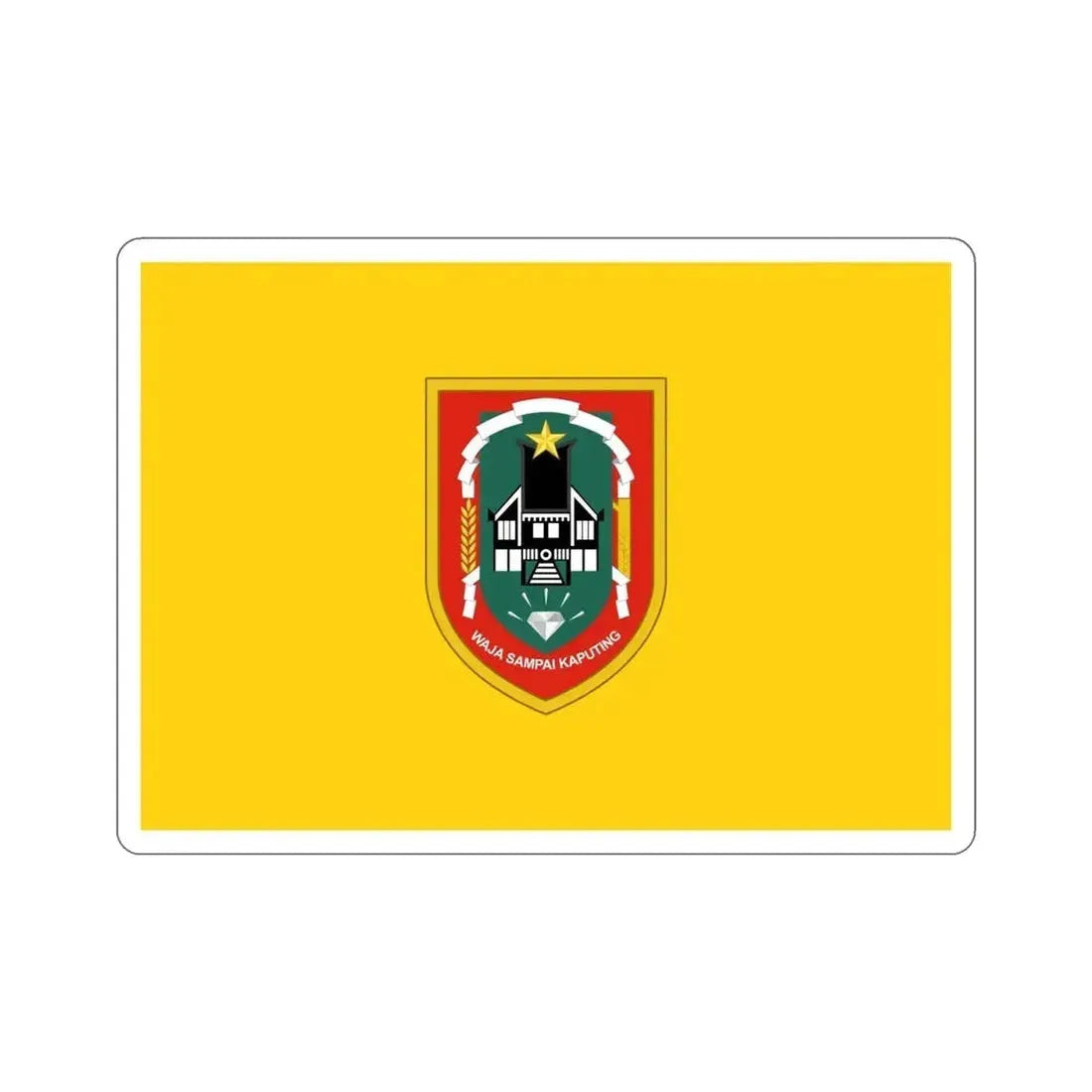 Flag of South Kalimantan Indonesia STICKER Vinyl Die-Cut Decal - The Sticker Space