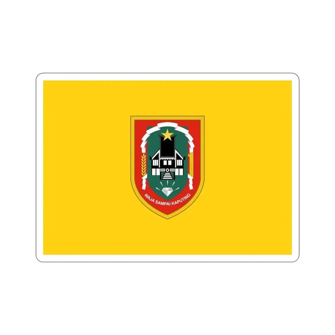 Flag of South Kalimantan Indonesia STICKER Vinyl Die-Cut Decal - The Sticker Space