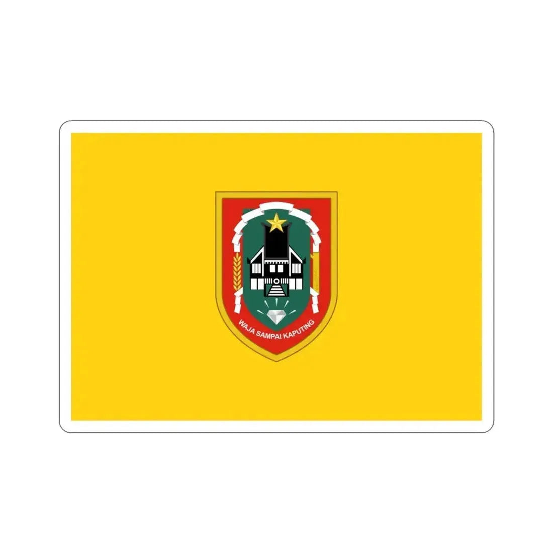 Flag of South Kalimantan Indonesia STICKER Vinyl Die-Cut Decal - The Sticker Space
