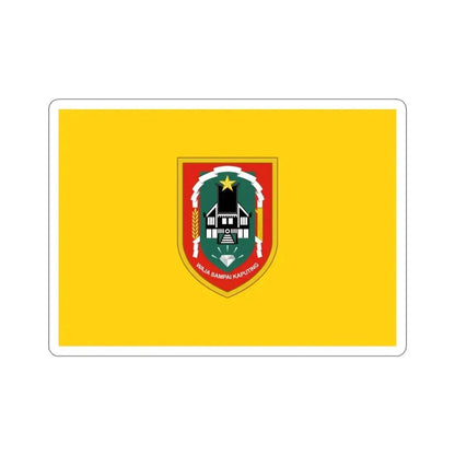 Flag of South Kalimantan Indonesia STICKER Vinyl Die-Cut Decal - The Sticker Space