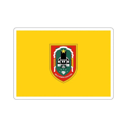 Flag of South Kalimantan Indonesia STICKER Vinyl Die-Cut Decal - The Sticker Space