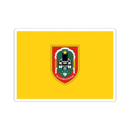 Flag of South Kalimantan Indonesia - STICKER Vinyl Kiss-Cut Decal - The Sticker Space