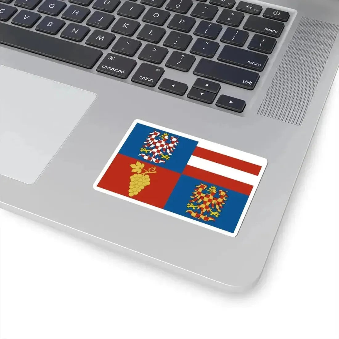 Flag of South Moravian Region (Czech Republic) STICKER Vinyl Kiss-Cut Decal - The Sticker Space