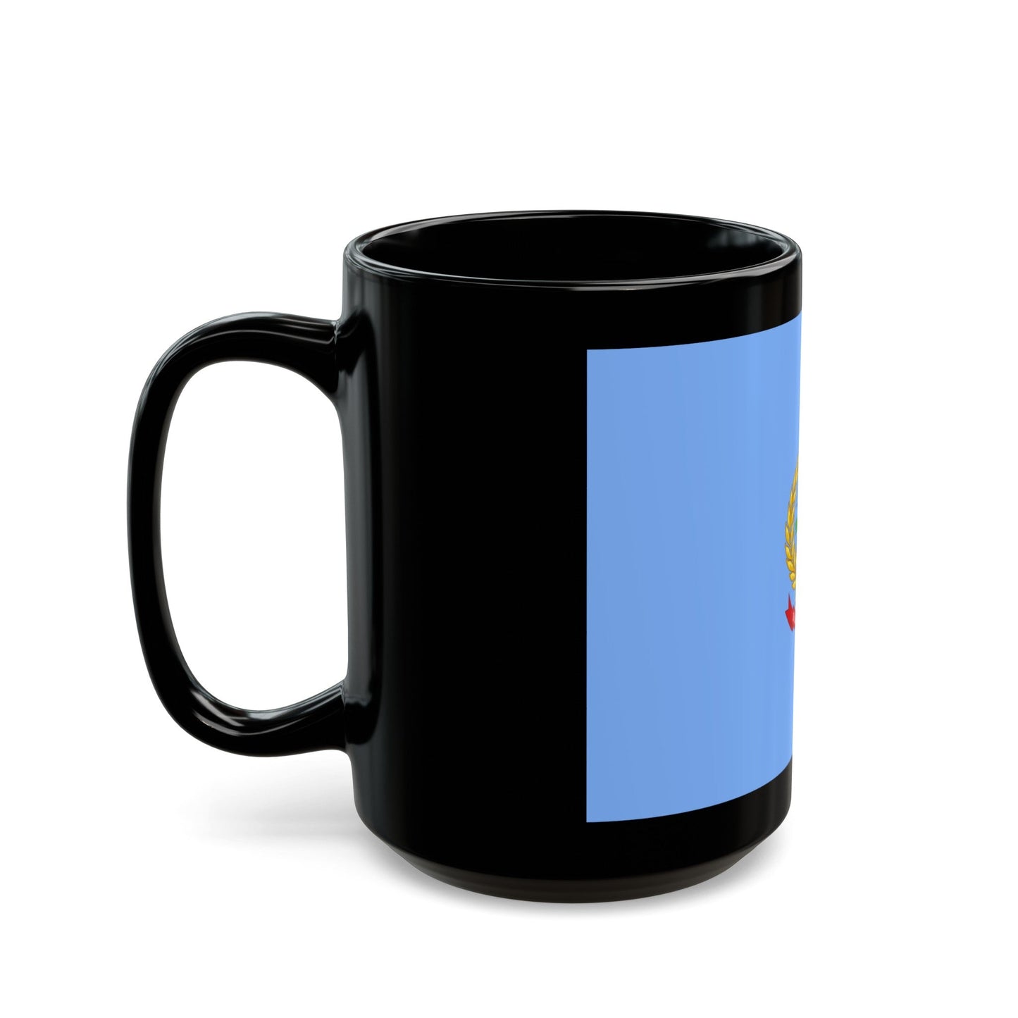 Flag of South Sulawesi Indonesia - Black Coffee Mug-The Sticker Space