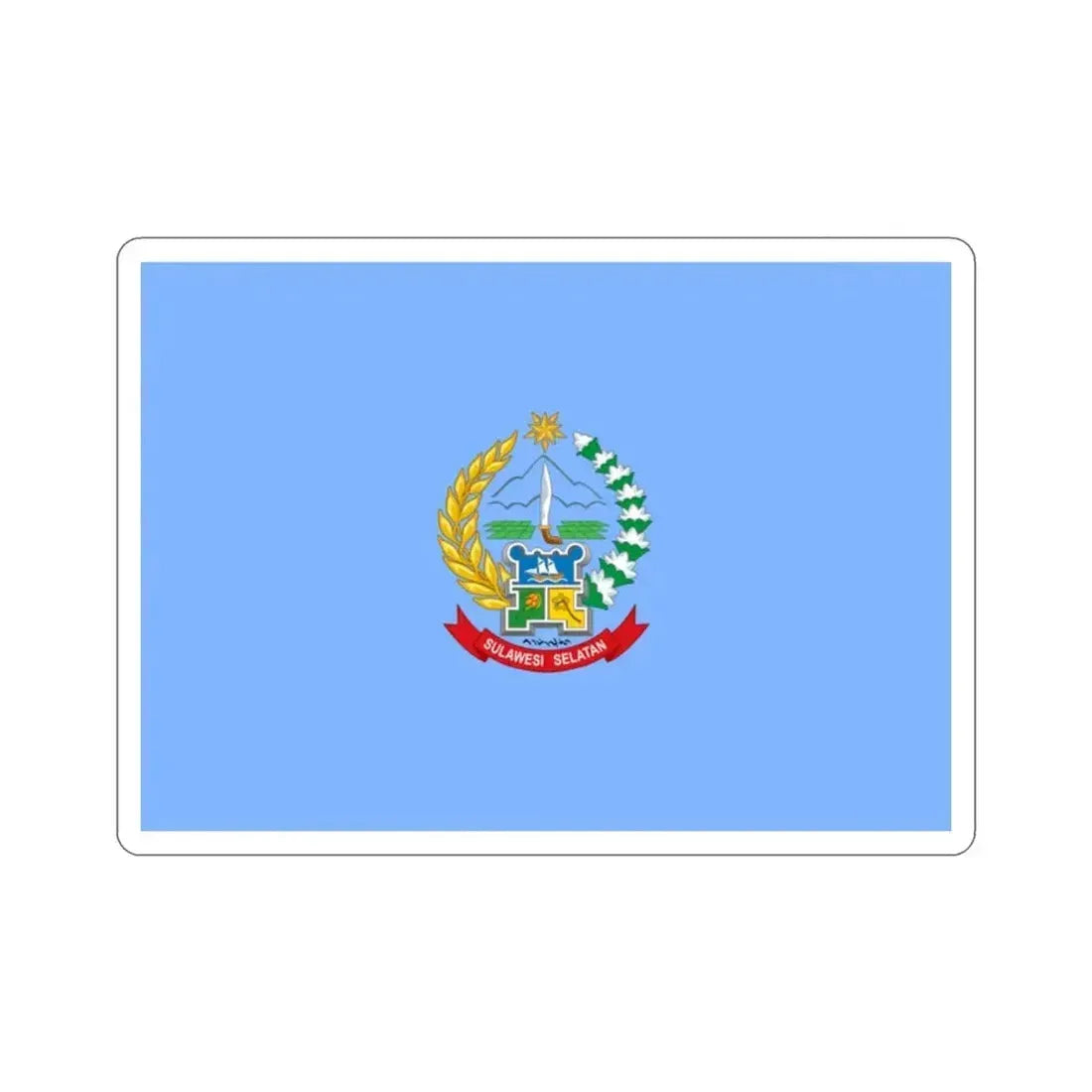 Flag of South Sulawesi Indonesia STICKER Vinyl Die-Cut Decal - The Sticker Space