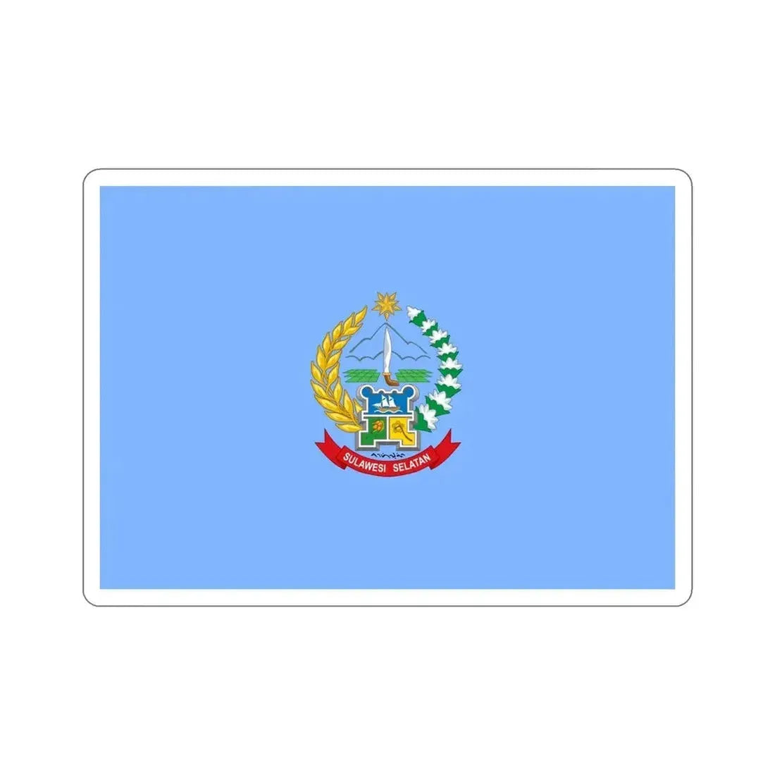 Flag of South Sulawesi Indonesia STICKER Vinyl Die-Cut Decal - The Sticker Space
