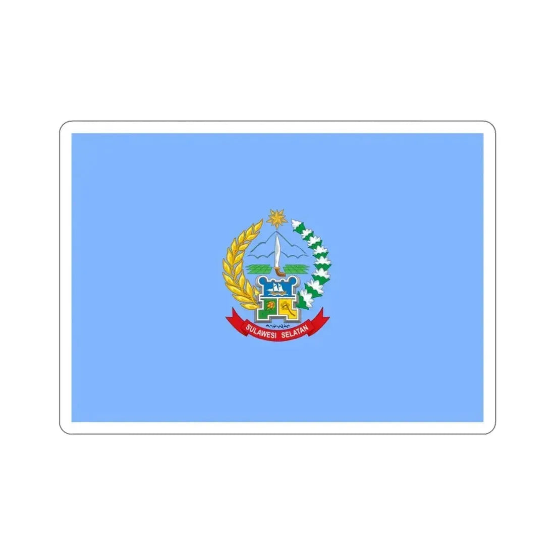 Flag of South Sulawesi Indonesia STICKER Vinyl Die-Cut Decal - The Sticker Space