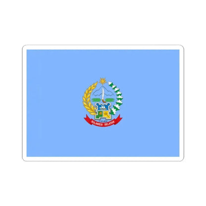 Flag of South Sulawesi Indonesia - STICKER Vinyl Kiss-Cut Decal 2 Inch White - The Sticker Space