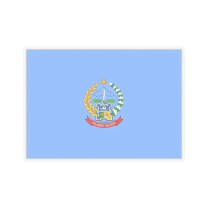 Flag of South Sulawesi Indonesia - STICKER Vinyl Kiss-Cut Decal 4 Inch Transparent - The Sticker Space