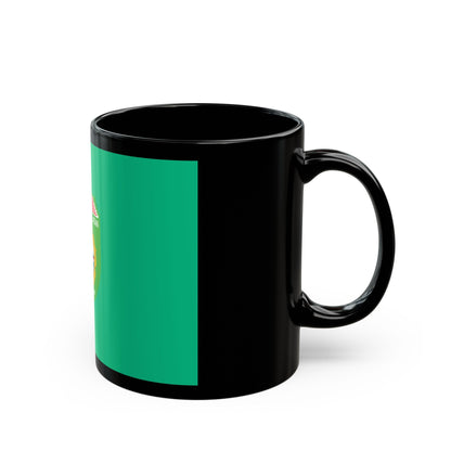 Flag of South Sumatra Indonesia - Black Coffee Mug-The Sticker Space