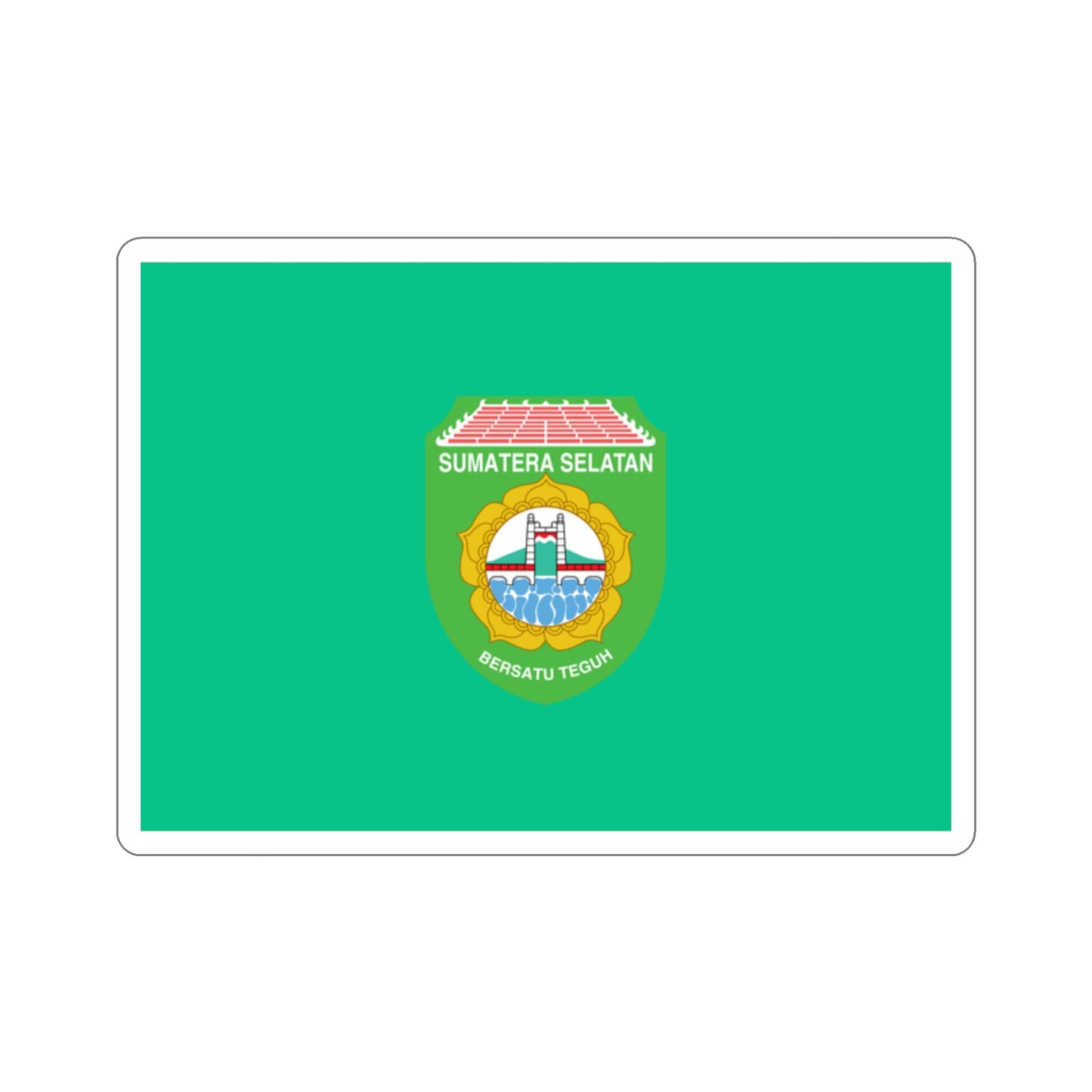 Flag of South Sumatra Indonesia STICKER Vinyl Die-Cut Decal-2 Inch-The Sticker Space