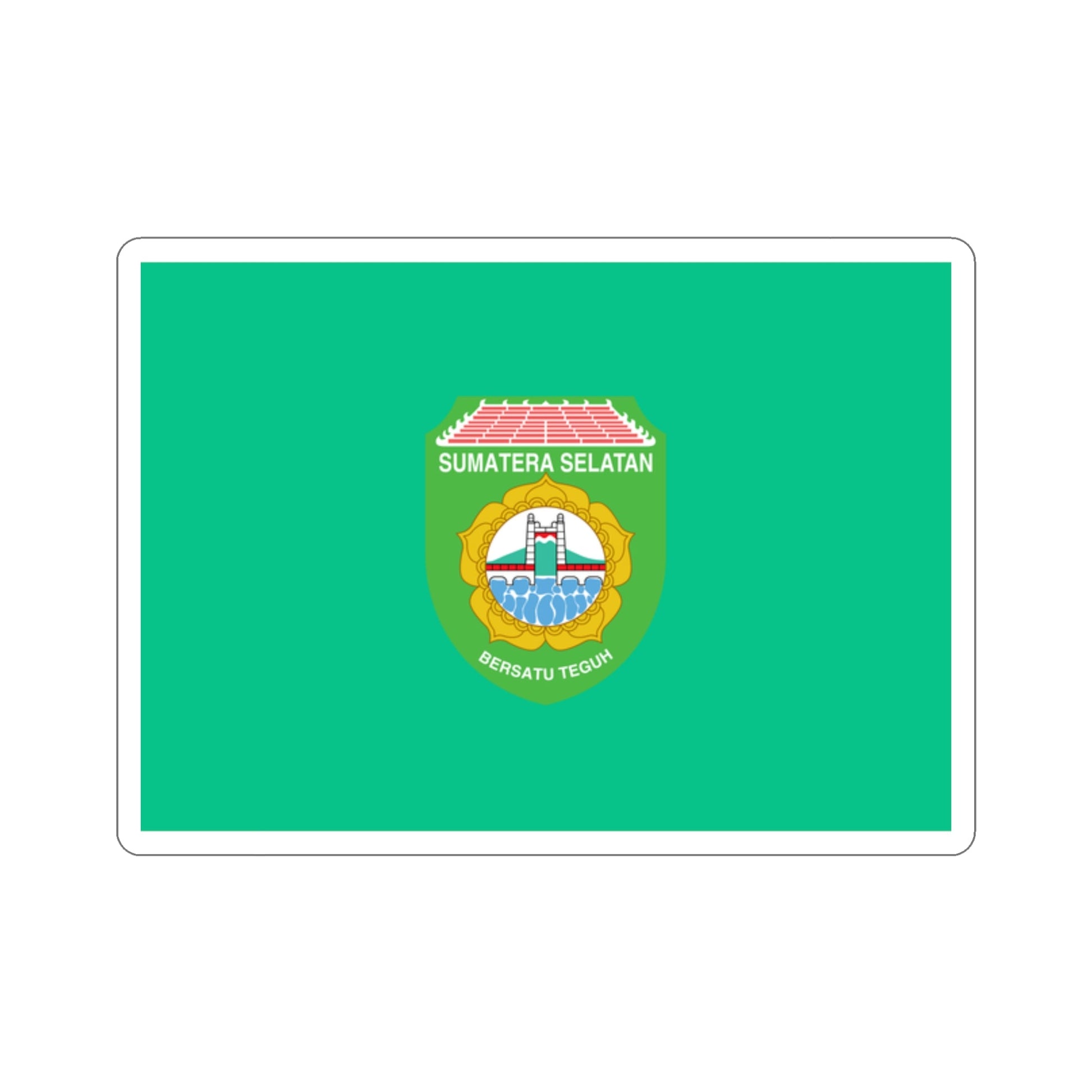 Flag of South Sumatra Indonesia STICKER Vinyl Die-Cut Decal-2 Inch-The Sticker Space