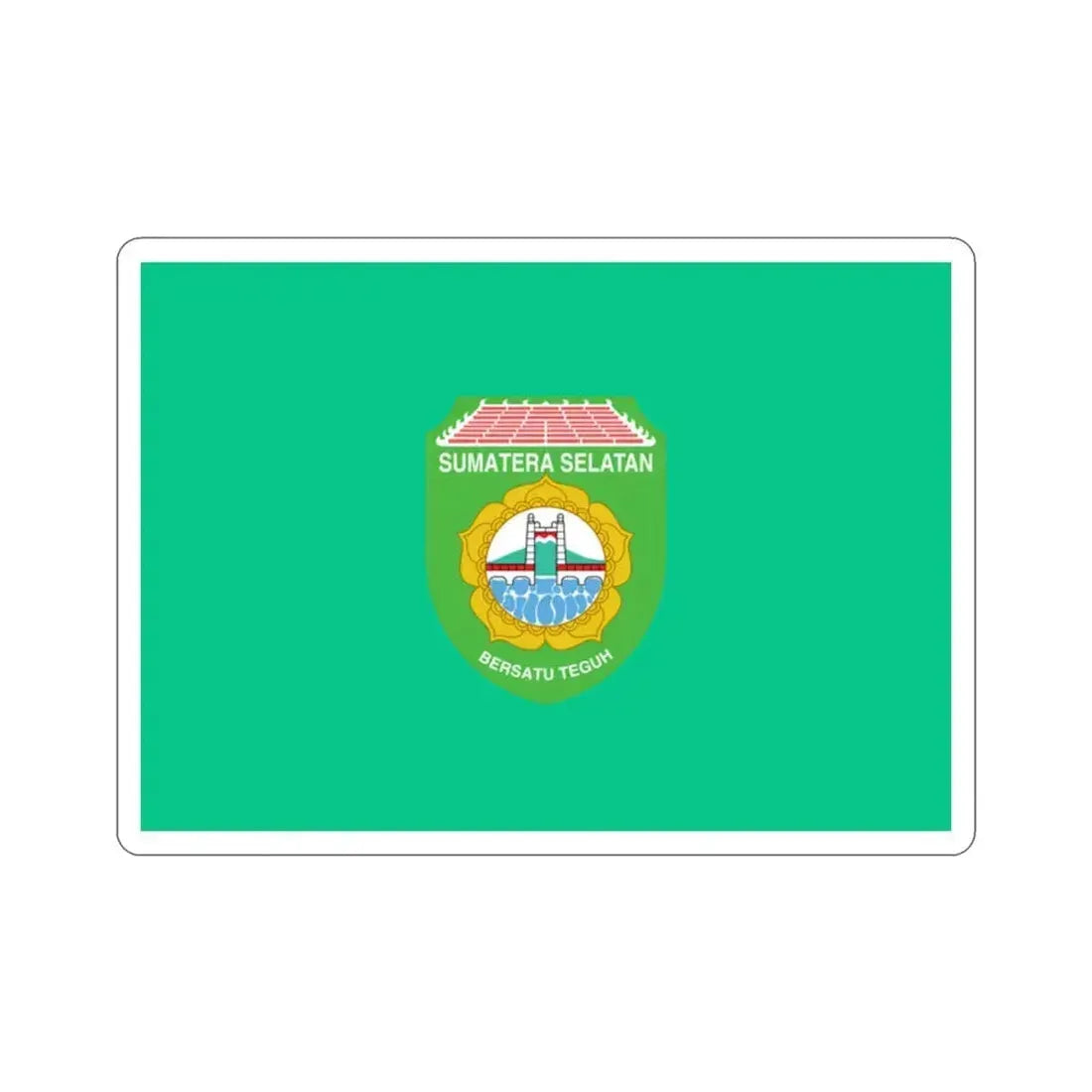 Flag of South Sumatra Indonesia STICKER Vinyl Die-Cut Decal 2 Inch - The Sticker Space