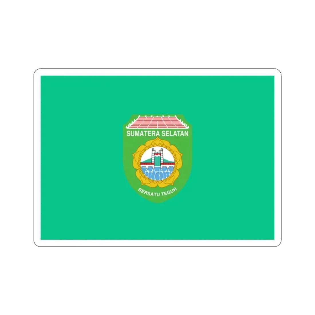 Flag of South Sumatra Indonesia STICKER Vinyl Die-Cut Decal 2 Inch - The Sticker Space