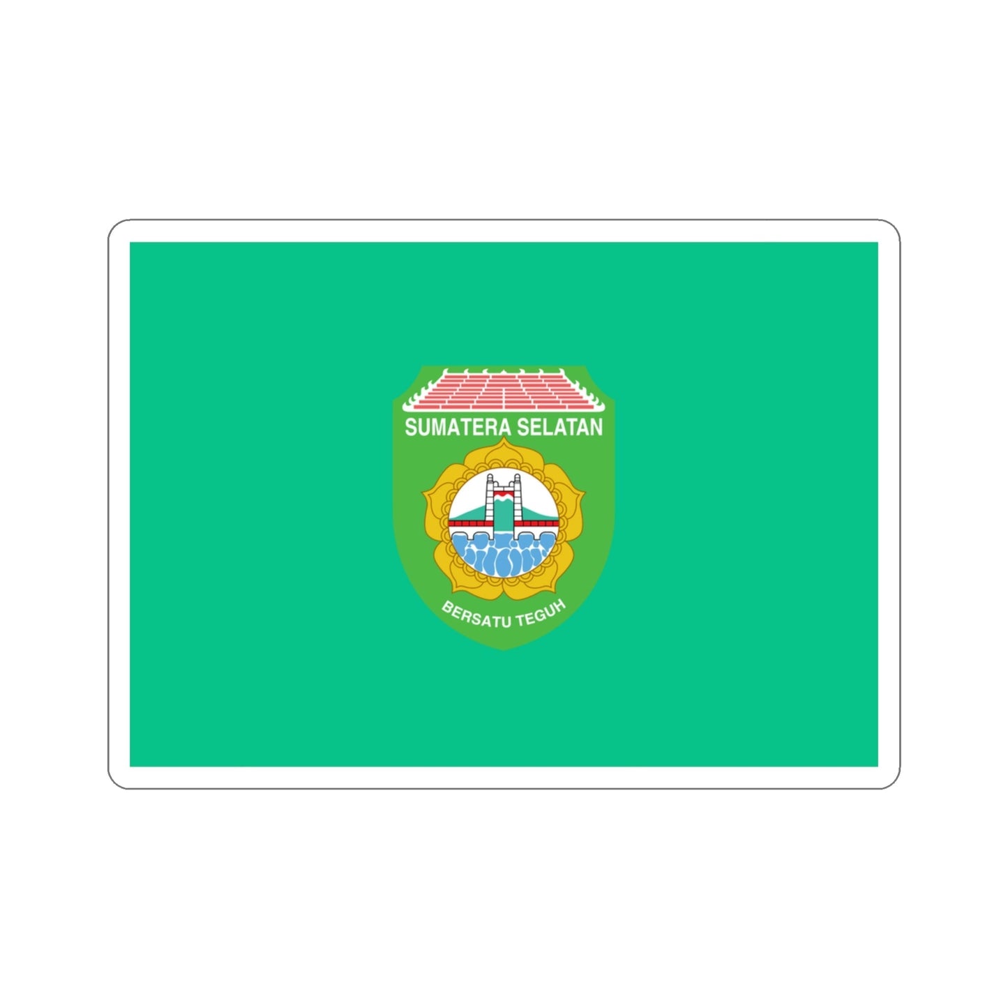 Flag of South Sumatra Indonesia STICKER Vinyl Die-Cut Decal-3 Inch-The Sticker Space