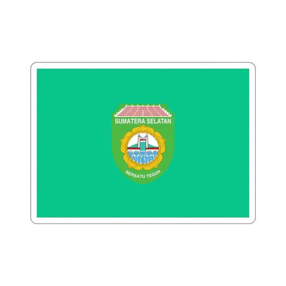 Flag of South Sumatra Indonesia STICKER Vinyl Die-Cut Decal 4 Inch - The Sticker Space