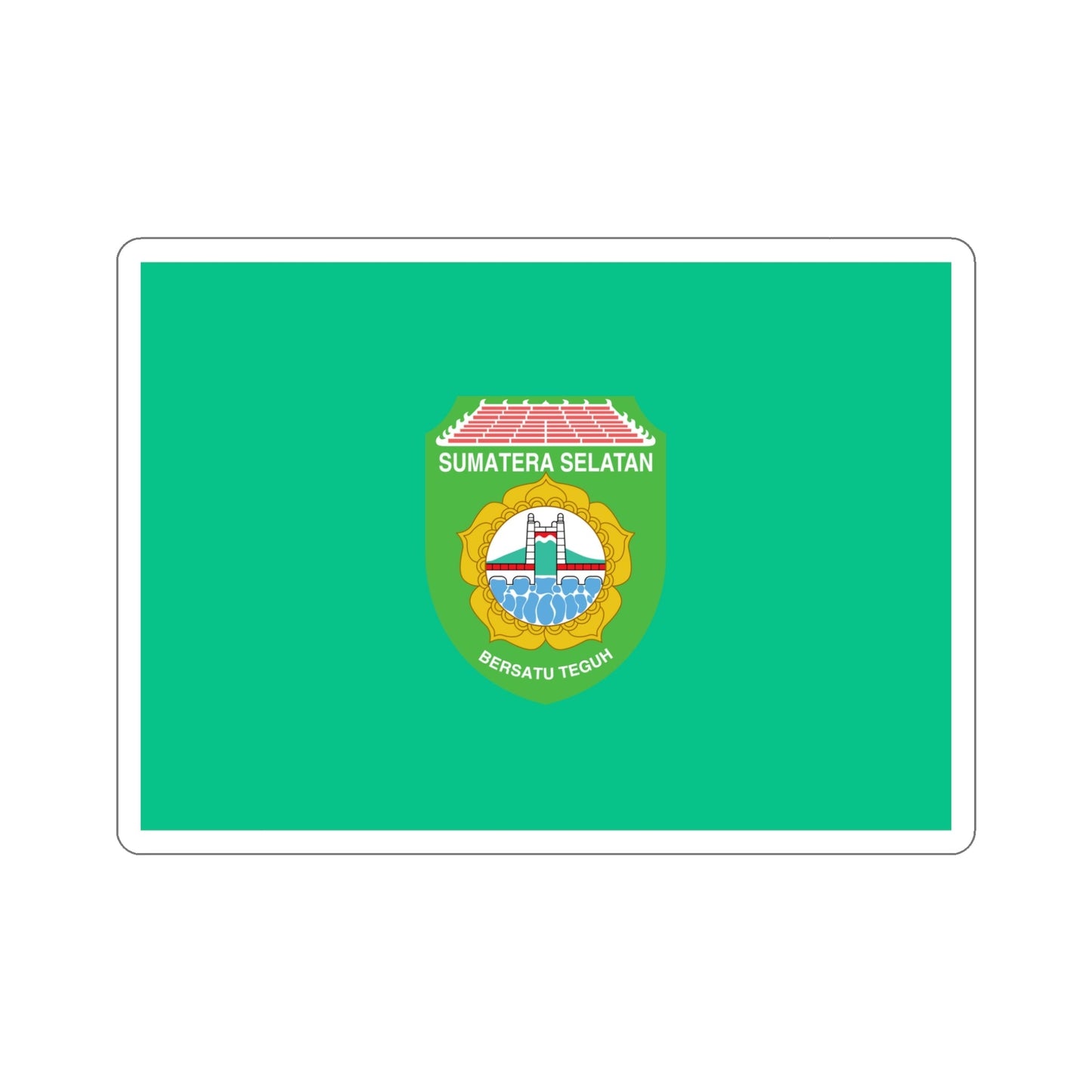 Flag of South Sumatra Indonesia STICKER Vinyl Die-Cut Decal-5 Inch-The Sticker Space