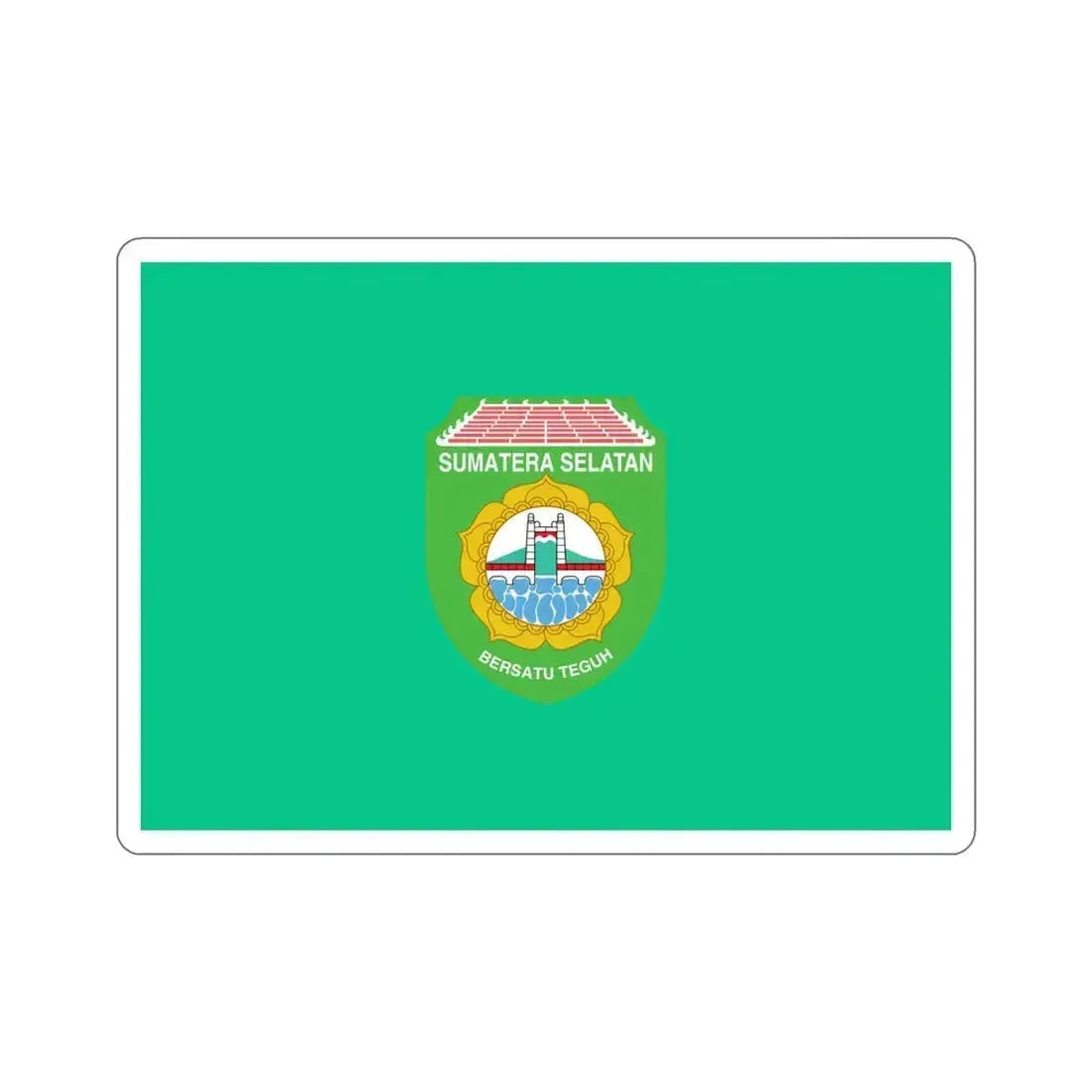 Flag of South Sumatra Indonesia STICKER Vinyl Die-Cut Decal 5 Inch - The Sticker Space