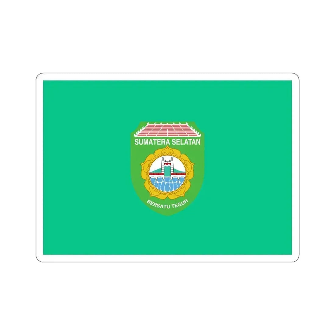 Flag of South Sumatra Indonesia STICKER Vinyl Die-Cut Decal 5 Inch - The Sticker Space