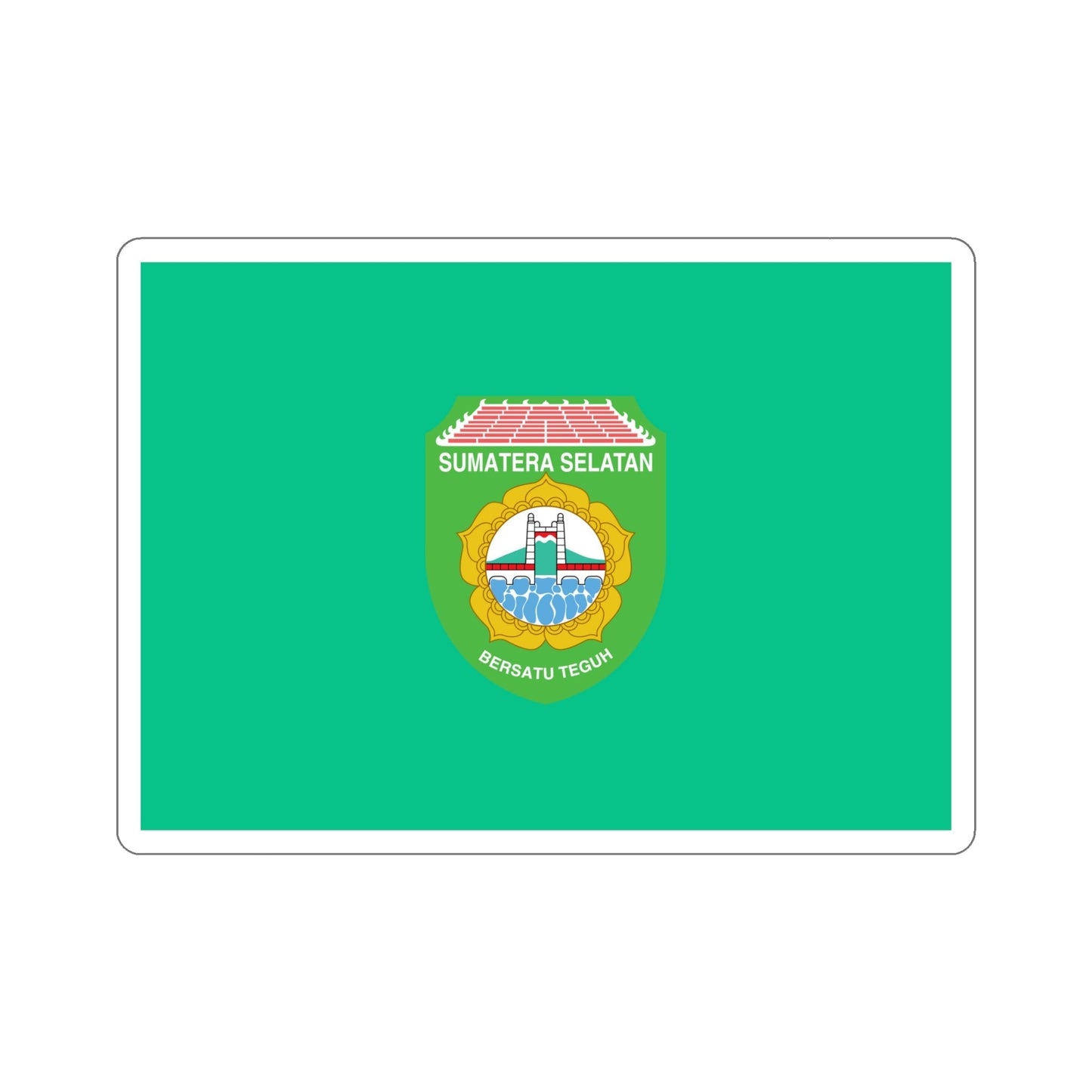 Flag of South Sumatra Indonesia STICKER Vinyl Die-Cut Decal-6 Inch-The Sticker Space