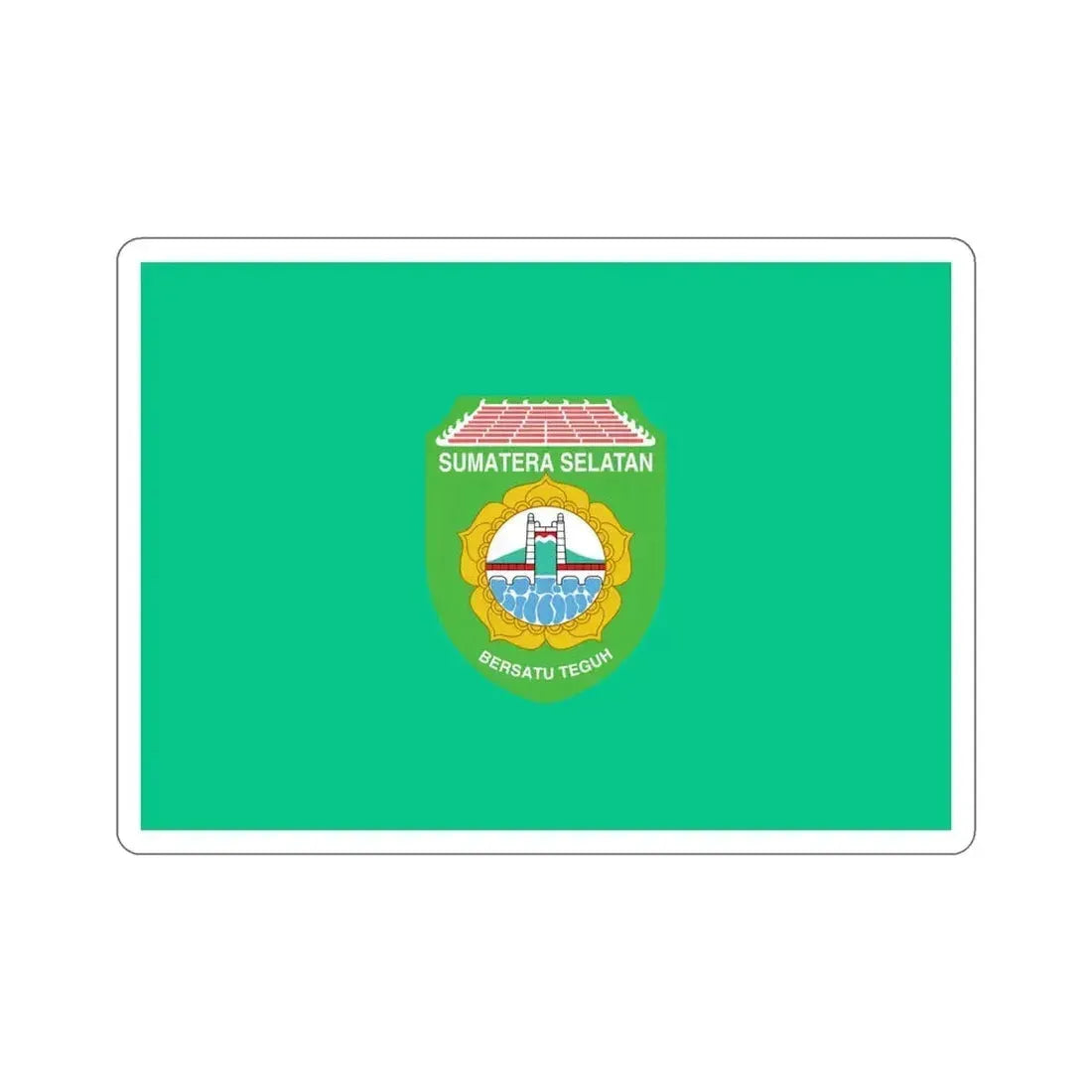 Flag of South Sumatra Indonesia STICKER Vinyl Die-Cut Decal 6 Inch - The Sticker Space