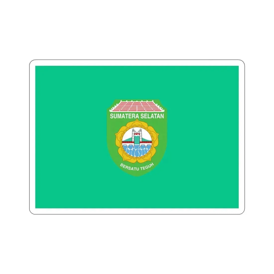 Flag of South Sumatra Indonesia STICKER Vinyl Die-Cut Decal 6 Inch - The Sticker Space