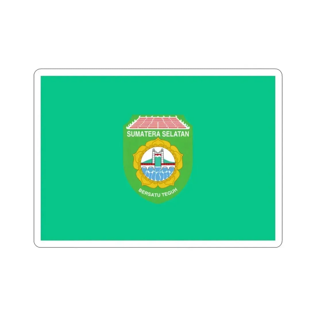 Flag of South Sumatra Indonesia STICKER Vinyl Die-Cut Decal - The Sticker Space