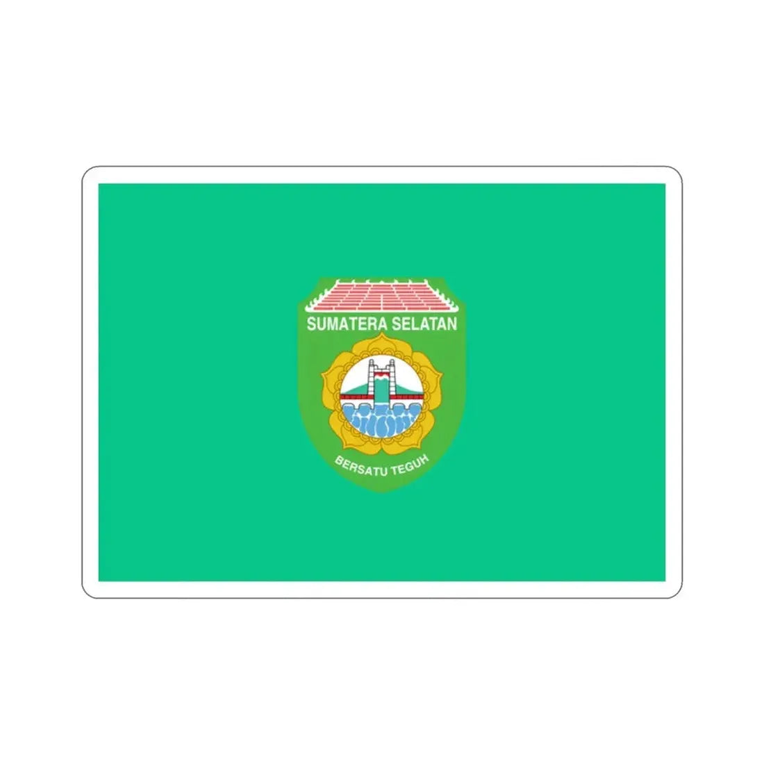 Flag of South Sumatra Indonesia STICKER Vinyl Die-Cut Decal - The Sticker Space