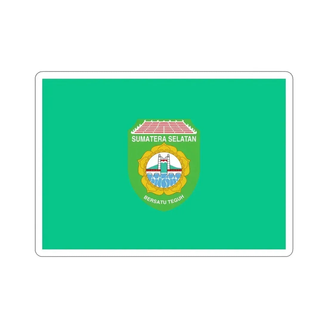 Flag of South Sumatra Indonesia STICKER Vinyl Die-Cut Decal - The Sticker Space
