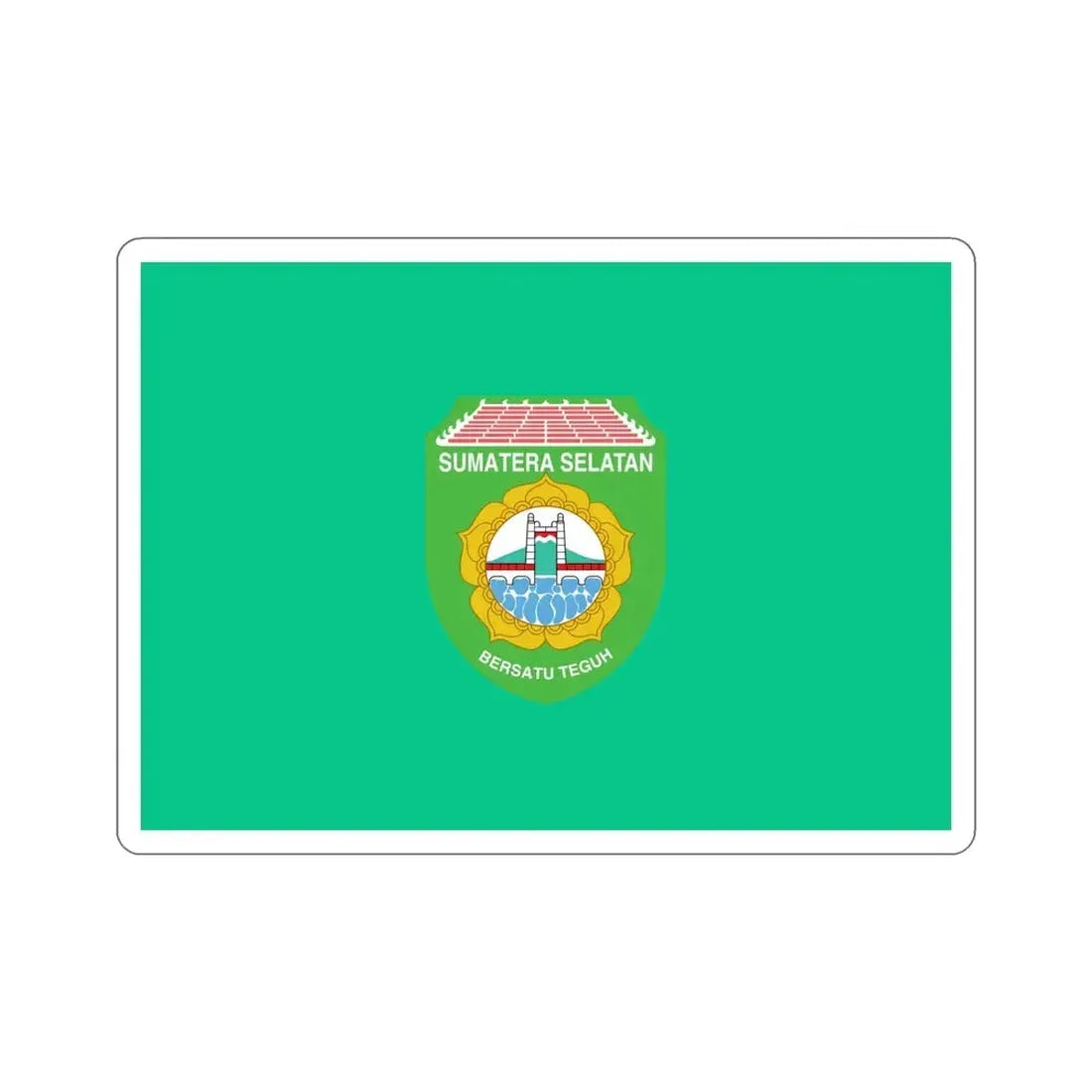 Flag of South Sumatra Indonesia STICKER Vinyl Die-Cut Decal - The Sticker Space