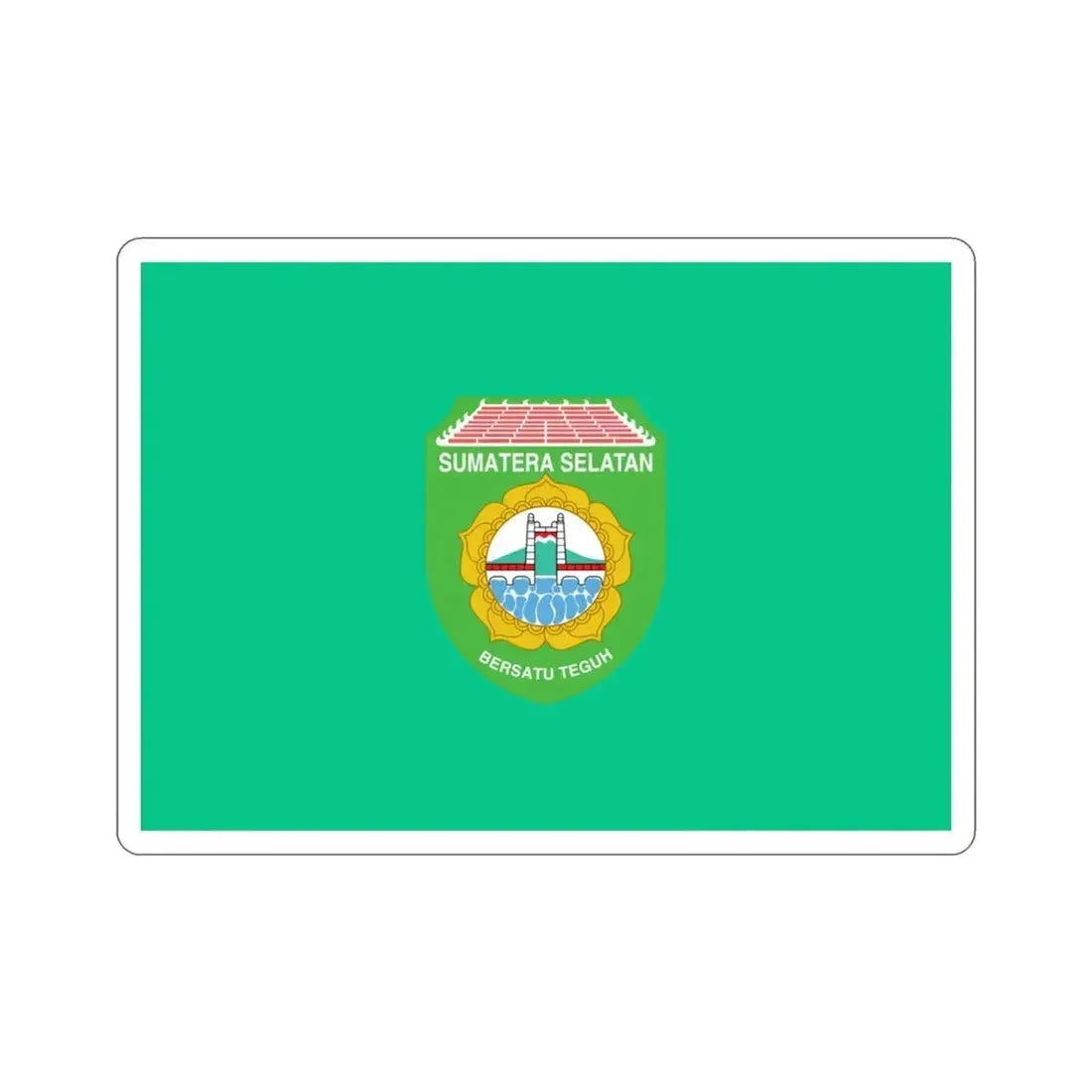 Flag of South Sumatra Indonesia STICKER Vinyl Die-Cut Decal - The Sticker Space