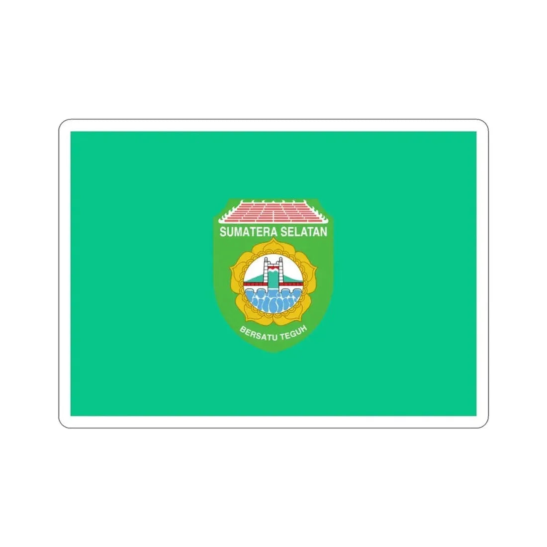 Flag of South Sumatra Indonesia STICKER Vinyl Die-Cut Decal - The Sticker Space