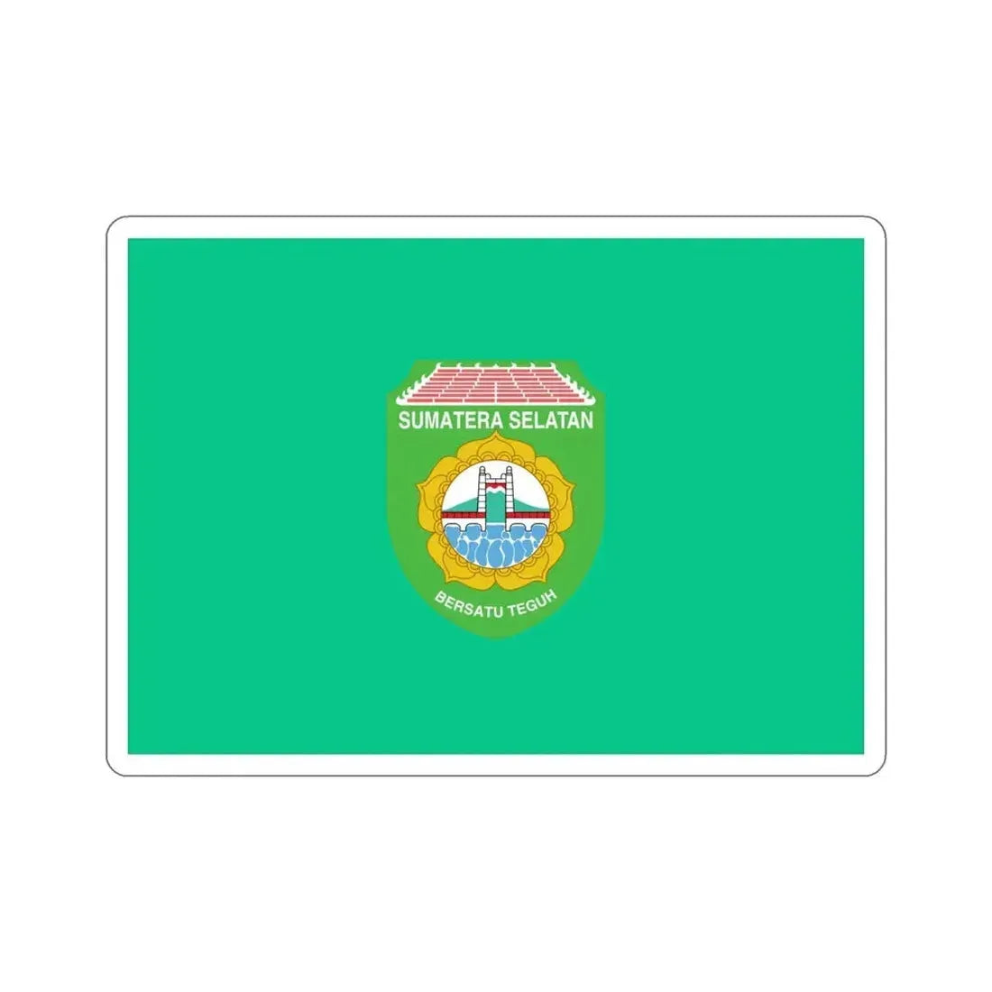 Flag of South Sumatra Indonesia STICKER Vinyl Die-Cut Decal - The Sticker Space