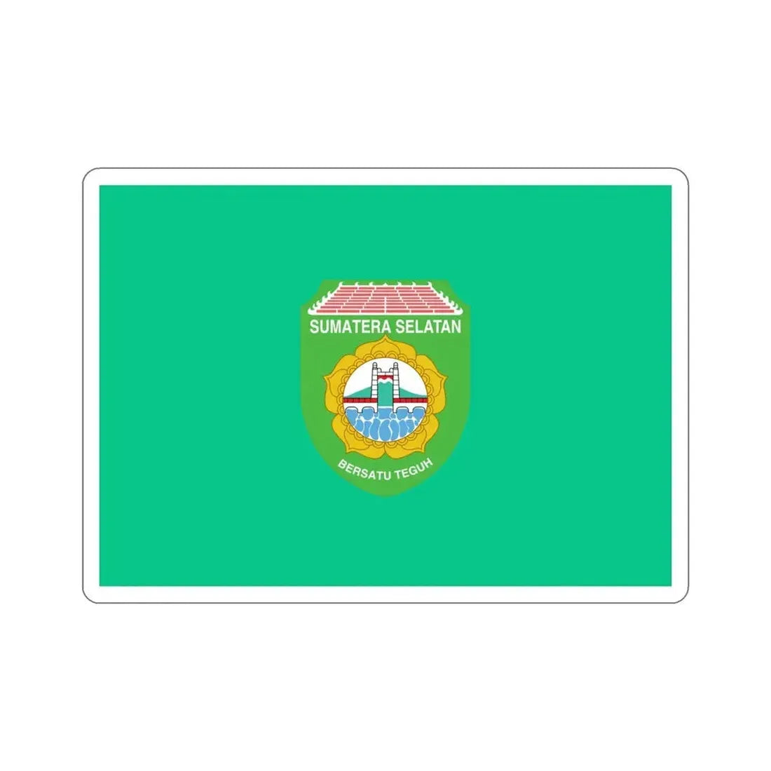 Flag of South Sumatra Indonesia STICKER Vinyl Die-Cut Decal - The Sticker Space