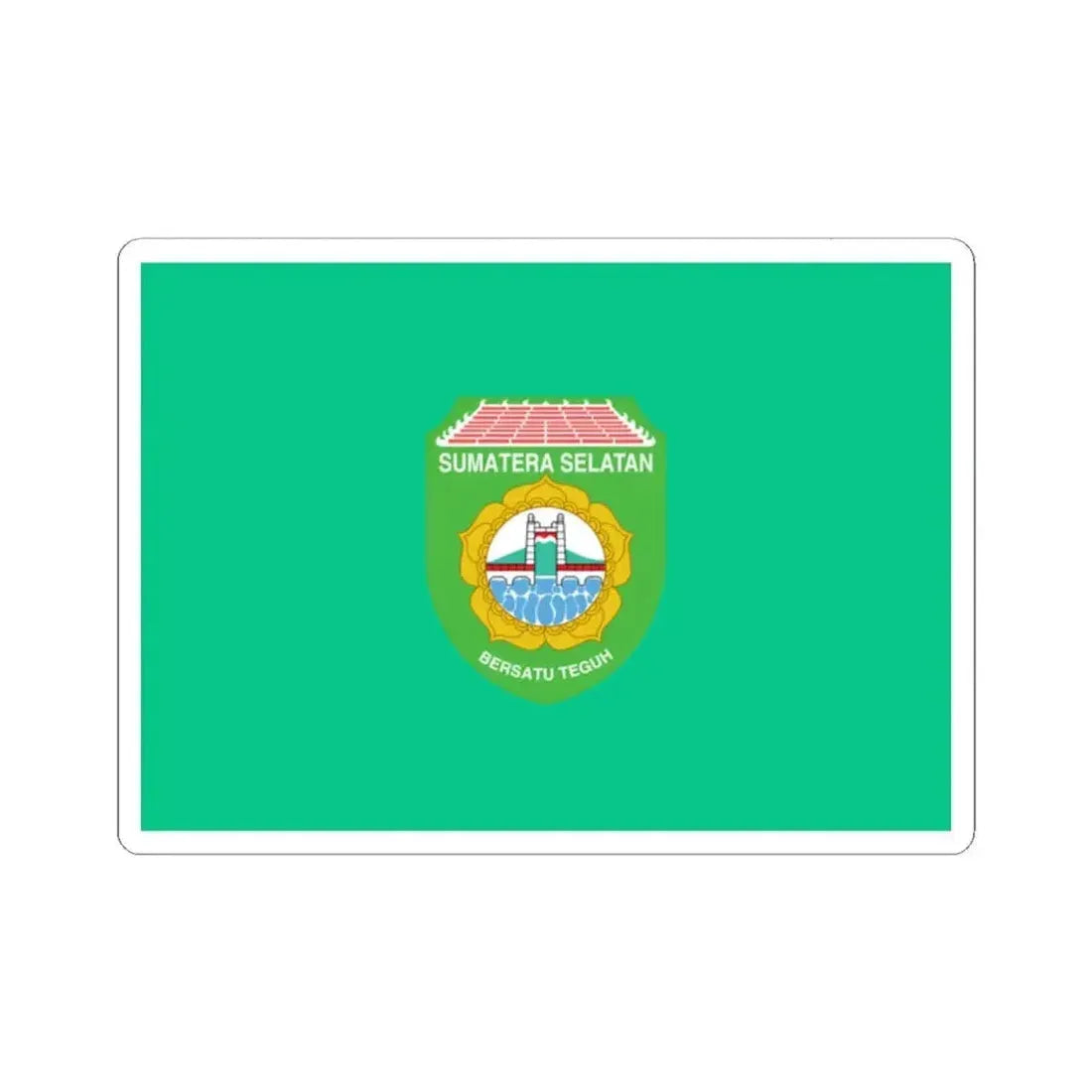 Flag of South Sumatra Indonesia - STICKER Vinyl Kiss-Cut Decal - The Sticker Space
