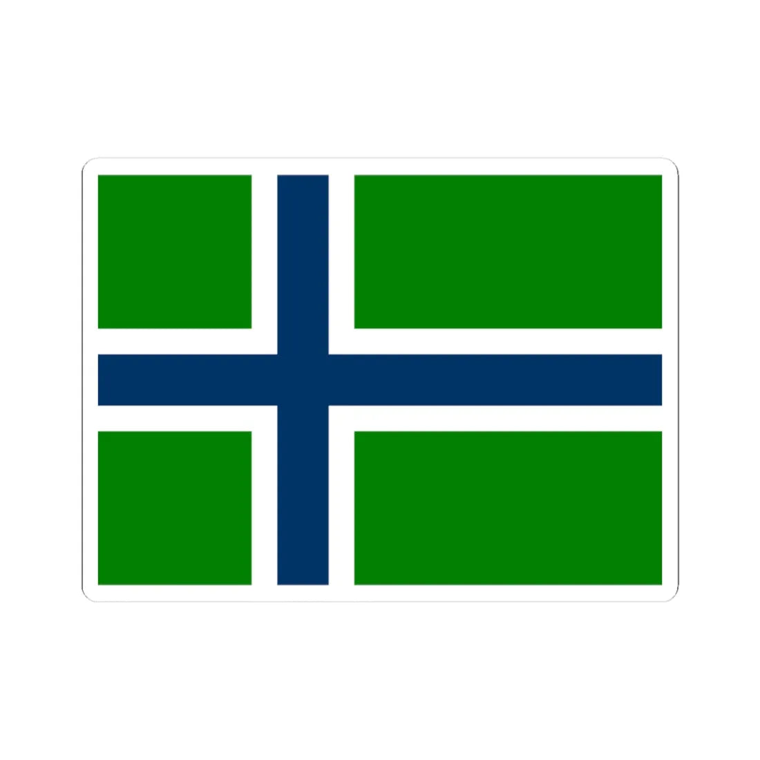 Flag of South Uist (Scotland) STICKER Vinyl Kiss-Cut Decal 3 Inch White - The Sticker Space