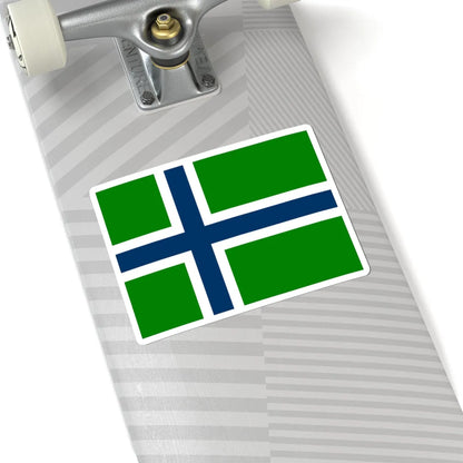 Flag of South Uist (Scotland) STICKER Vinyl Kiss-Cut Decal - The Sticker Space