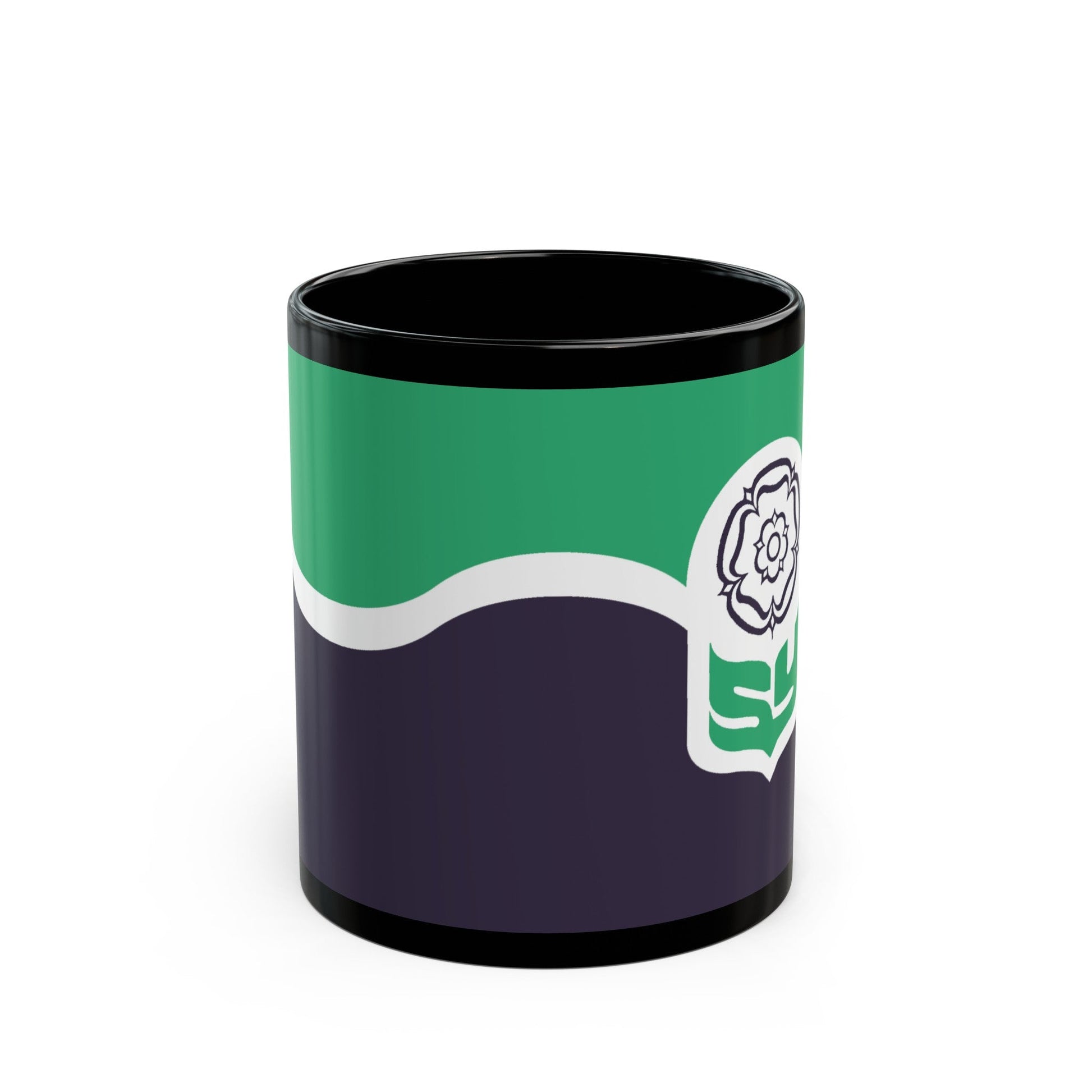 Flag of South Yorkshire UK - Black Coffee Mug-11oz-The Sticker Space