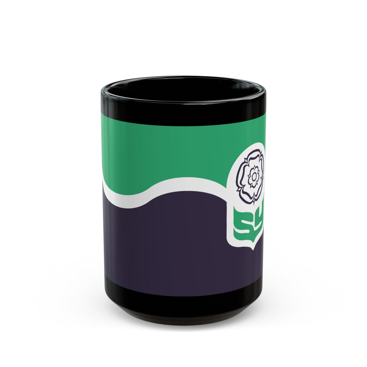 Flag of South Yorkshire UK - Black Coffee Mug-15oz-The Sticker Space