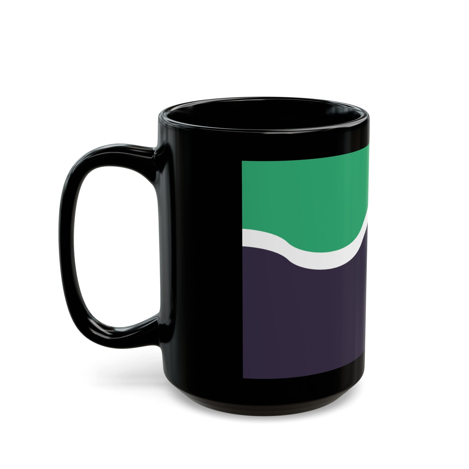 Flag of South Yorkshire UK - Black Coffee Mug-The Sticker Space