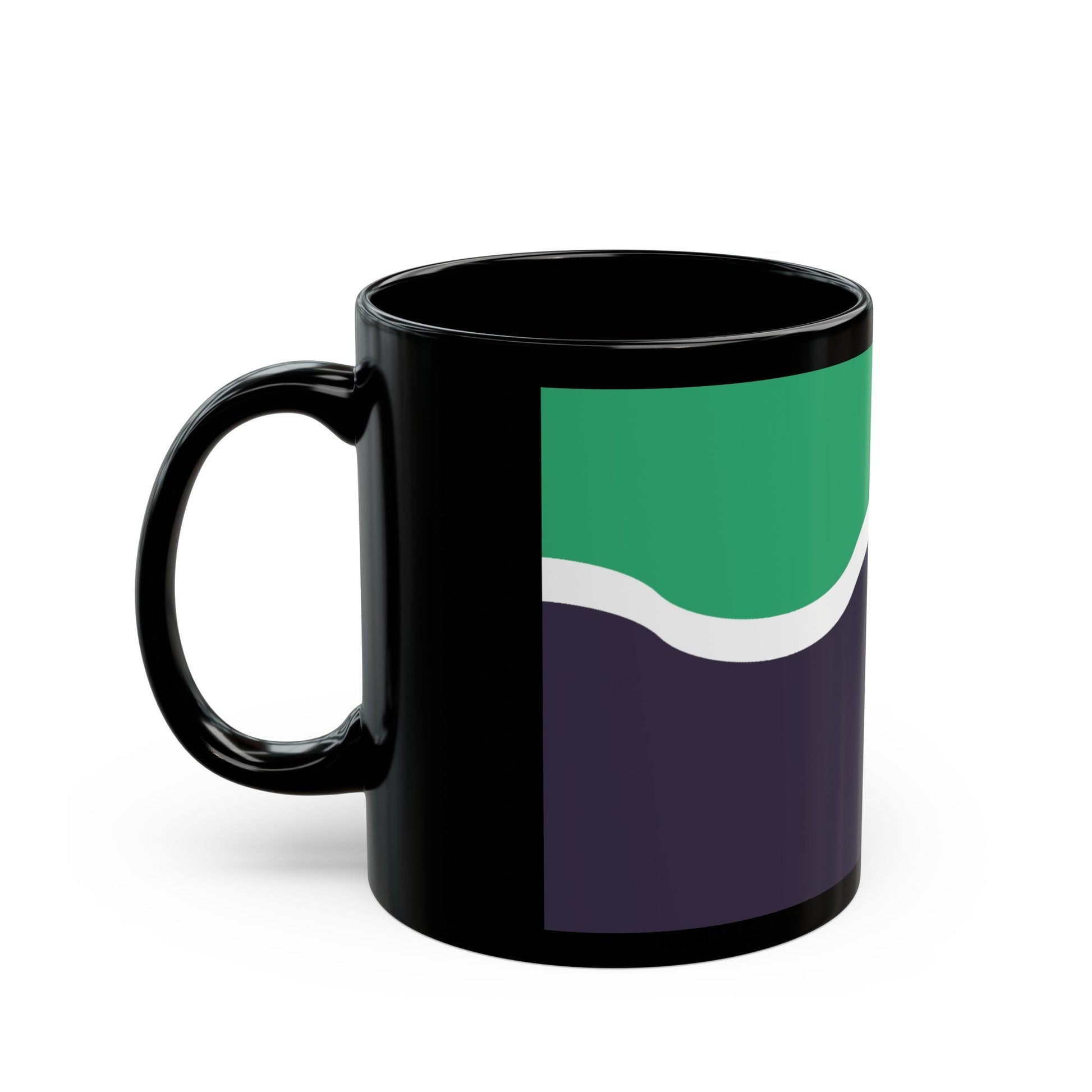 Flag of South Yorkshire UK - Black Coffee Mug-The Sticker Space