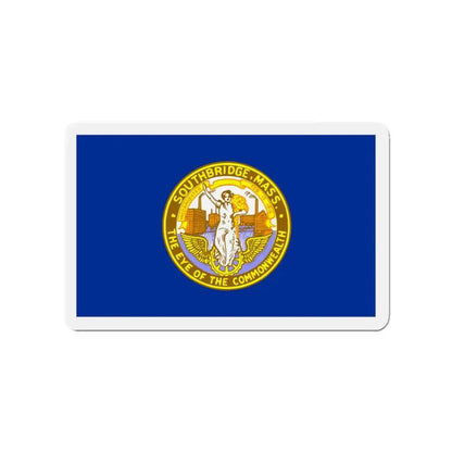 Flag of Southbridge Massachusetts - Refrigerator Magnet 3 Inch - The Sticker Space