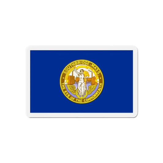 Flag of Southbridge Massachusetts - Refrigerator Magnet 6 Inch - The Sticker Space