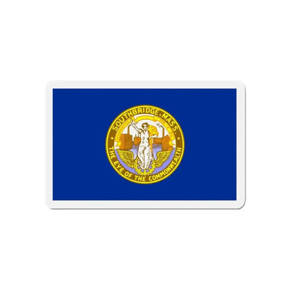 Flag of Southbridge Massachusetts - Refrigerator Magnet - The Sticker Space