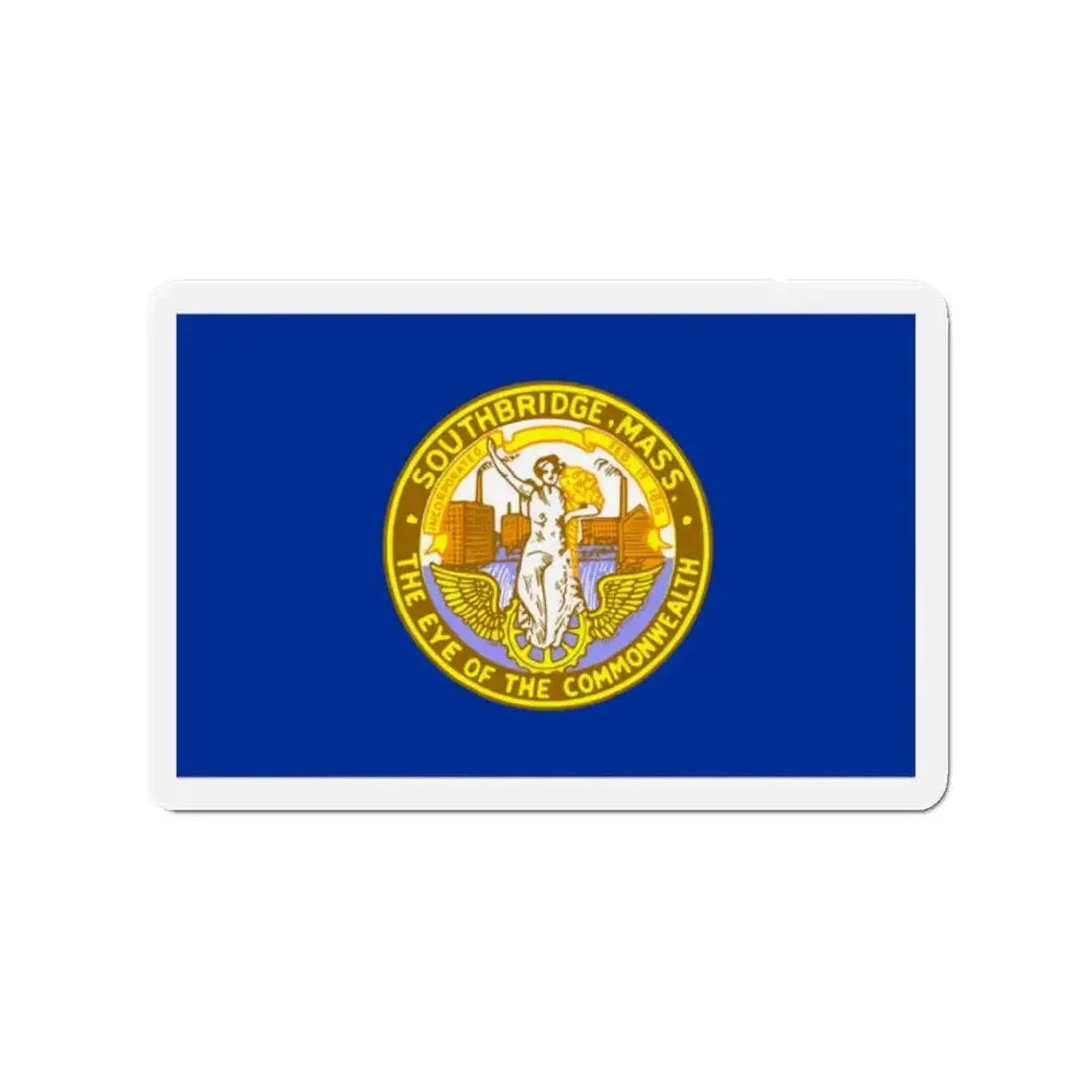 Flag of Southbridge Massachusetts - Refrigerator Magnet - The Sticker Space