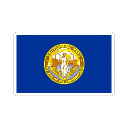 Flag of Southbridge Massachusetts USA STICKER Vinyl Die-Cut Decal 2 Inch - The Sticker Space