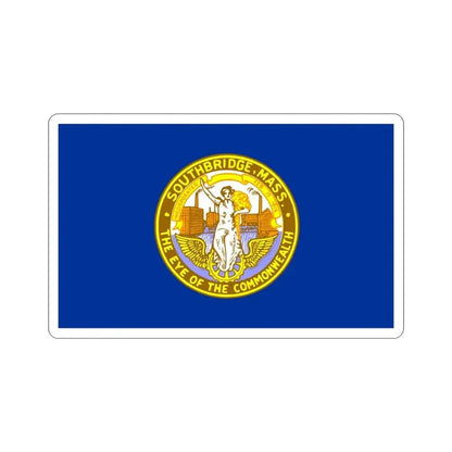 Flag of Southbridge Massachusetts USA STICKER Vinyl Die-Cut Decal - The Sticker Space