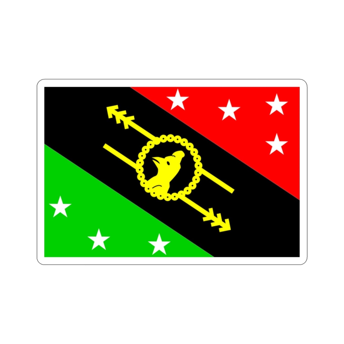 Flag of Southern Highlands Province Papa New Guinea STICKER Vinyl Die-Cut Decal-2 Inch-The Sticker Space